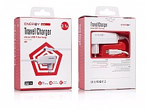 מטען לחשמל ENERGY MICRO USB 2.1A 2XUSB מטען לחשמל ENERGY MICRO USB 2.1A 2XUSB
