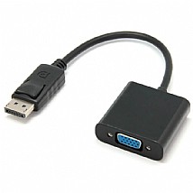 מתאם Displayport זכר ל-VGA נקבה מתאם Displayport זכר ל-VGA נקבה