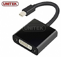 כבל UNITEK Mini DisplayPort (Thunderbolt ) to DVI Converter Y-6326BK כבל UNITEK Mini DisplayPort (Thunderbolt ) to DVI Converter Y-6326BK