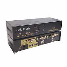 קופסת מיתוג GOLD TOUCH KVM-DVI-2 קופסת מיתוג GOLD TOUCH KVM-DVI-2
