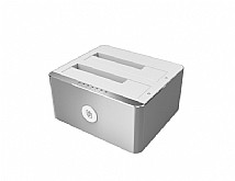 תחנת עגינה ומשכפל ל 2 דיסקים מאלומניום UNITEK Y-3026 תחנת עגינה ומשכפל ל 2 דיסקים מאלומניום UNITEK Y-3026