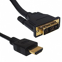כבל UNITEK 3M HDMI TO DVI Y-C219 כבל UNITEK 3M HDMI TO DVI Y-C219