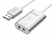 מתאם UNITEK USB to Stereo Audio Converter Y-247A מתאם UNITEK USB to Stereo Audio Converter Y-247A