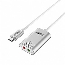 מתאם אודיו UNITEK USB Type-C to Stereo Audio Y-248 מתאם אודיו UNITEK USB Type-C to Stereo Audio Y-248
