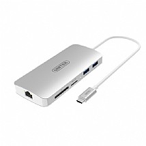 קורא כרטיסים UNITEK USB3.0 Type-C Aluminium Multi-Port Hub Y-9115 קורא כרטיסים UNITEK USB3.0 Type-C Aluminium Multi-Port Hub Y-9115