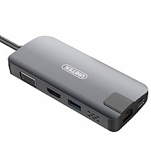 מפצל UNITEK USB3.1 Type-C Multi-Port Hub with Power Delivery Y-DK09016 מפצל UNITEK USB3.1 Type-C Multi-Port Hub with Power Delivery Y-DK09016