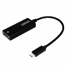 מתאם PROTEC TYPE-C DM182 TO DUAL DP מתאם PROTEC TYPE-C DM182 TO DUAL DP