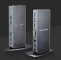 תחנת עגינה אוניברסלית למחשב נייד Wavlink USB3.0 HDMI & DVI Dual-Monitor & Type C תחנת עגינה אוניברסלית למחשב נייד Wavlink USB3.0 HDMI & DVI Dual-Monitor & Type C