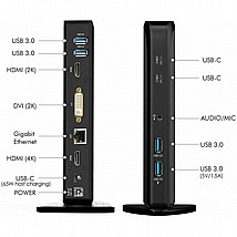 תחנת עגינה אוניברסלית 3 מסכים Wavlink TYPE-C תחנת עגינה אוניברסלית 3 מסכים Wavlink TYPE-C