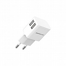 מטען אוניברסלי בעל שתי יציאות SILVER LINE SWC244 USB לבן מטען אוניברסלי בעל שתי יציאות SILVER LINE SWC244 USB לבן
