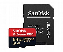 כרטיס זיכרון SanDisk Extreme Pro SDSQXCG-064G 64GB Micro SD סנדיסק כרטיס זיכרון SanDisk Extreme Pro SDSQXCG-064G 64GB Micro SD סנדיסק