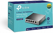 רכזת רשת / ממתג TP-Link TL-SF1005P 10/100 4 Port POE רכזת רשת / ממתג TP-Link TL-SF1005P 10/100 4 Port POE