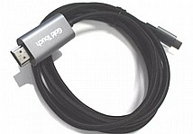 כבל מחיבור USB 3.1 Type-C זכר לחיבור HDMI זכר באורך 1.8 מטר Gold Touch כבל מחיבור USB 3.1 Type-C זכר לחיבור HDMI זכר באורך 1.8 מטר Gold Touch