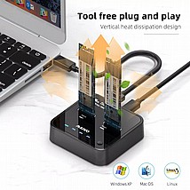 תחנת עגינה ומשכפל 2 דיסקים קשיחים UNITEK USB3.0 TO Dual SATA 6G Docking Station Y-3032 תחנת עגינה ומשכפל 2 דיסקים קשיחים UNITEK USB3.0 TO Dual SATA 6G Docking Station Y-3032