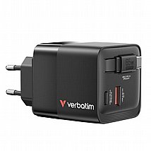 מטען קיר VERBATIM MINI CHARGER 65W WITH CABLE מטען קיר VERBATIM MINI CHARGER 65W WITH CABLE