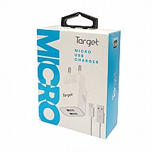 מטען קיר +כבל MICRO USB באורך 1.5 מטר Target 2 USB Ports 5V 2.4A מטען קיר +כבל MICRO USB באורך 1.5 מטר Target 2 USB Ports 5V 2.4A
